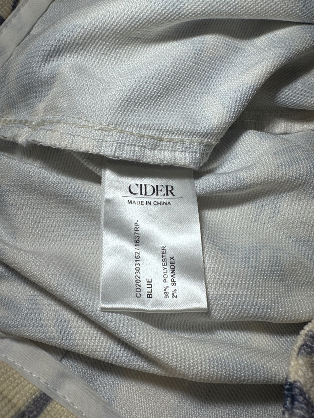 Cider Cream and Navy Floral Overall Skort. 3 Strap Lengths. Summer Print. Whimsy - Picture 6 of 8